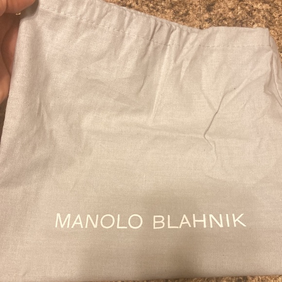 Manolo Blahnik Strap Sandals With Hangisi Buckle & fringe feathers - Picture 8 of 8